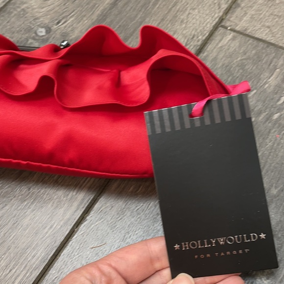 NWT Red ruffle clutch - Picture 2 of 6